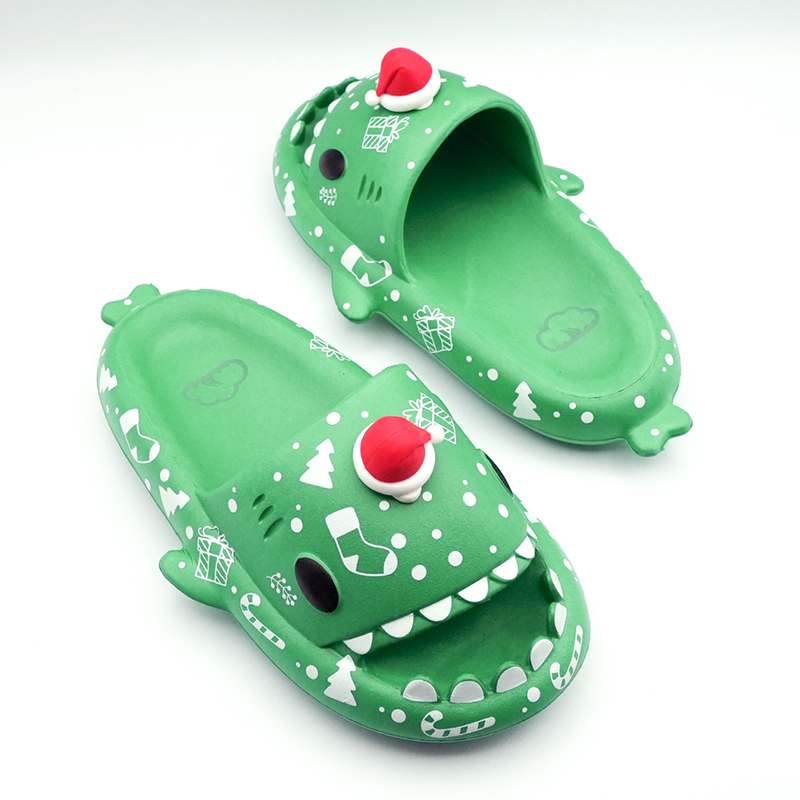 Cloudsharks - The Official Shark Slides | Made for Comfort and Style | Olive Green / 5.5-6.5 Women / 4-5 Men